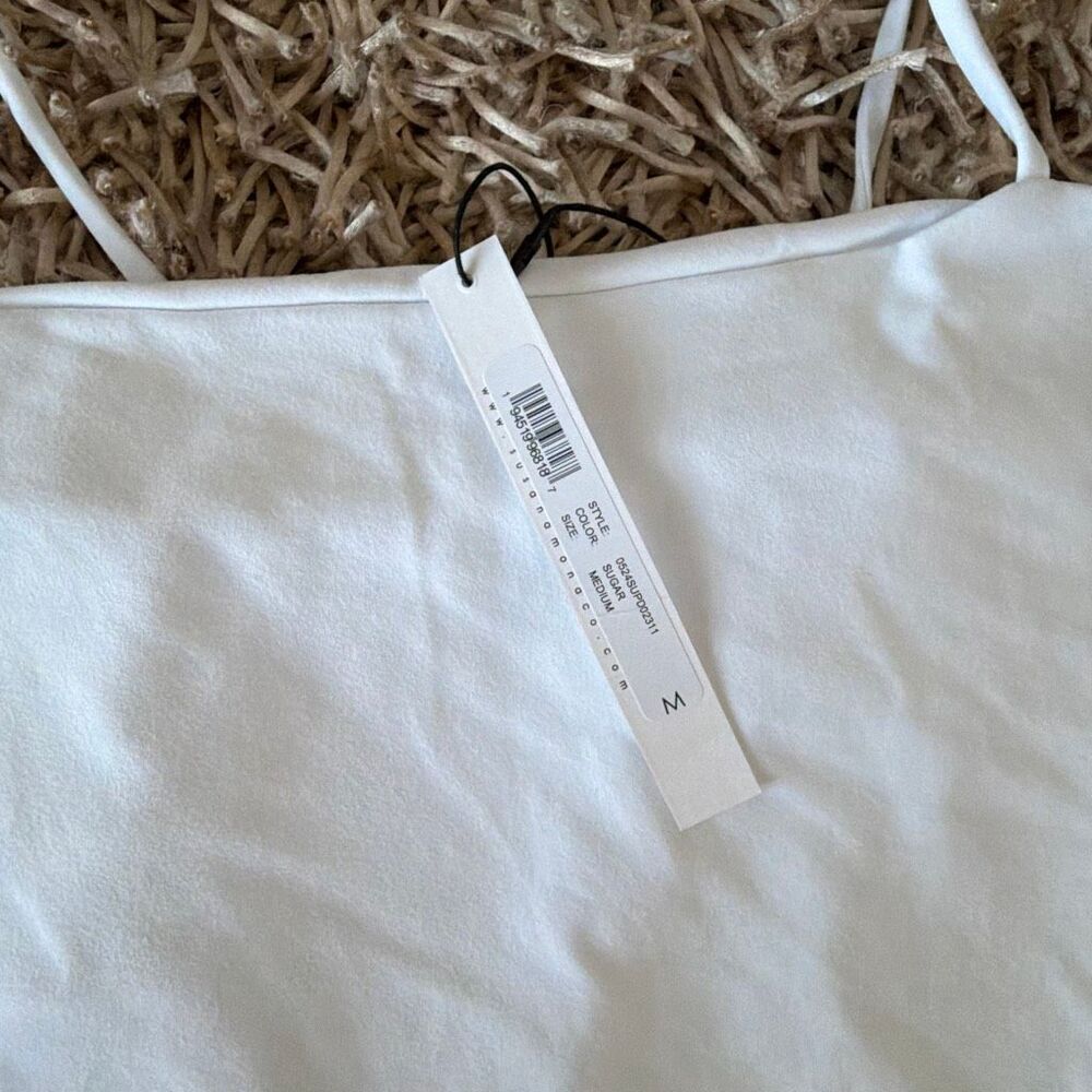 Susana Monaco String Flare Dress in Sugar Size M - Picture 3 of 7